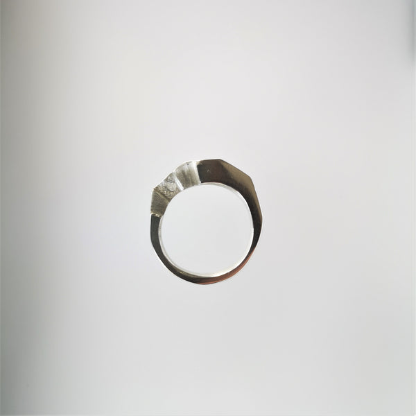 Curvilinear Ring Silver